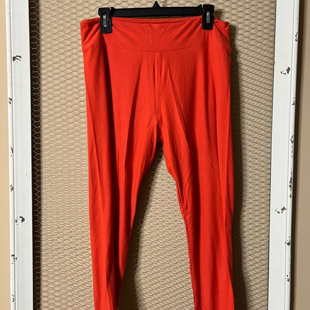 LuLaRoe Leggings TC Burnt Reddish/Orange